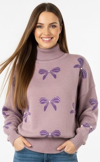 كنزة صوف ببيون ابة - صورة 5